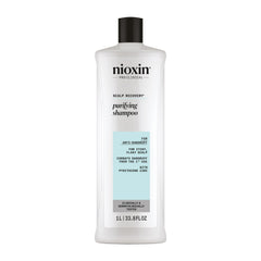 NIOXIN front bottle showing product benefit of dandruff relief