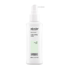NIOXIN front packaging showing calming serum benefits
