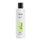 Nioxin System 2 front packaging showing bottle and label, brand clarity and trust