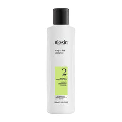 Nioxin System 2 front packaging showing bottle and label, brand clarity and trust