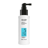 Nioxin front packaging showing product name and benefit of thicker-looking hair