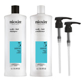 Nioxin System 3 full kit front view showing packaging and pumps beneficial for routine use