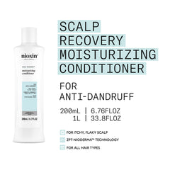Nioxin conditioner texture on hand showing creamy hydration benefit