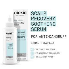 Nioxin serum texture on fingertip demonstrating lightweight absorption