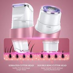 NIPOO women's electric razor in compact design for easy travel grooming.