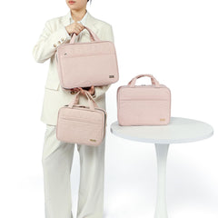 NISHEL travel toiletry bag pink with transparent window speeds security checks.
