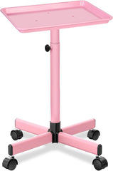 Niuadage salon tray on wheels front view for effortless mobility during color sessions.