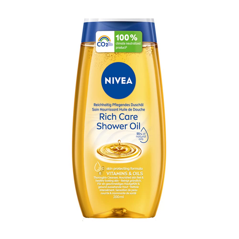 NIVEA Aceite de Ducha Nutritivo en botella de lujo, cuidado profundo para la piel