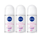 NIVEA Extra Brightening roll-on underarm bottle close-up for daily gentle brightening