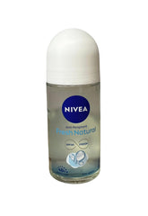 NIVEA Fresh Natural roll-on bottle offers up to 48 hours of freshness.