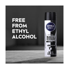 NIVEA Men Invisible No Ethyl Alcohol formula is skin-friendly and gentle