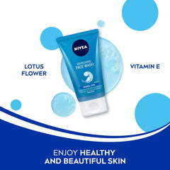 NIVEA Refreshing Face Wash texture closeup—gel-to-lather cleansing action