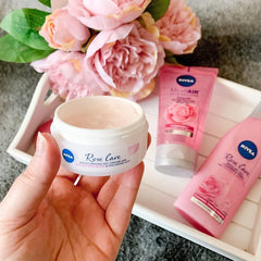NIVEA Rose fragrance during application enhances mood and sensory ritual