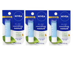 NIVEA Smoothness Lip Care SPF 15 triple-pack front view for all-day hydration