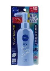 NIVEA Sun Protect Gel Super SPF50 PA applying on skin for even coverage.