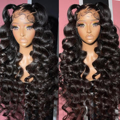 NKTU Deep Wave lace front hairline closeup with natural edge