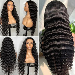 NKTU lace front wig with HD transparent lace on skin for undetectable look