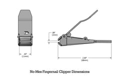 No-mes fingernail clipper – built-in nail file for smooth touch-ups.