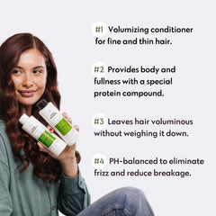 No nothing fragrance-free conditioner application highlights gentle hydration for daily use.