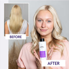 No Nothing shampoo lather showing gentle cleansing for blonde hair without fragrance.