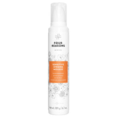 No nothing Very Sensitive Strong Hair Mousse bottle close-up showing volume-boosting formula