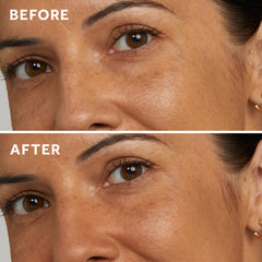 No7 powder applied with brush demonstrating even application and mattifying benefit
