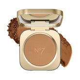 No7 compact closed showing sleek brand packaging and travel convenience