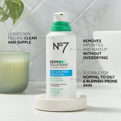 No7 foam in hand demonstrating rich foam for gentle cleansing and comfort