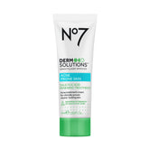 No7 front packaging showing Derm Solutions 2% salicylic acid and benefit for clearer skin
