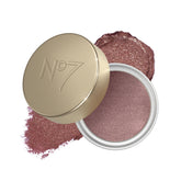 No7 pot front view showing dusk rose shade and compact packaging benefit