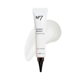 No7 front bottle showing product and benefit of smoothing lines