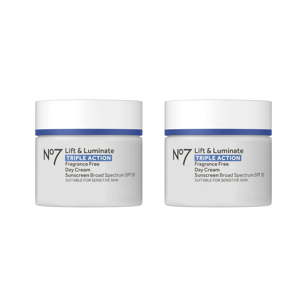 No7 front packaging showing day cream SPF 30 and benefits