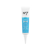 No7 HydraLuminous cooling eye gel jar closeup highlights a hydrating formula for refreshed eyes.