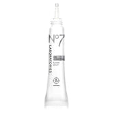 No7 Laboratories Line Correcting Booster Serum bottle close-up highlighting collagen peptide formula for aging skin.