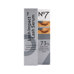 No7 on a bedside vanity demonstrating nightly use for fuller-looking lashes