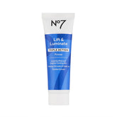 No7 Lift and Luminate Primer bottle closeup highlighting hydrating glow for makeup base
