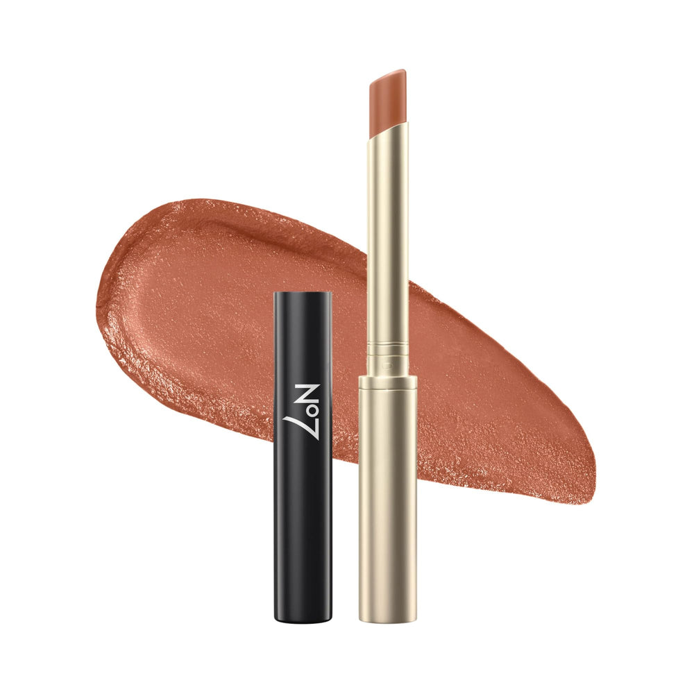 No7 front packaging showing Nude Chic shade and sleek case, highlighting convenience