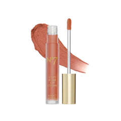 no7 front packaging showing Peach Nude and benefits of longwear