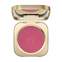 No7 front compact showing blush pan and compact lid for travel convenience