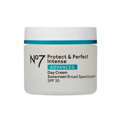 No7 Protect & Perfect Intense Cream jar closeup, rich daily hydration.