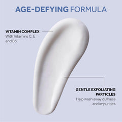 No7 texture close-up showing gentle exfoliating particles, illustrates smoothening