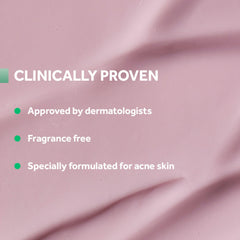 No7 treatment dispensed on fingertip illustrating controlled application for spot treatment