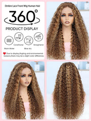 NOELLA 210-density water-wave texture lace-front wig emphasizes fullness and dramatic waves for glam looks.
