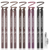 Noerrors five-color gel eyeliner set swatches show matte and metallic finishes for versatile looks.
