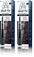 No Gray Quick Fix Dark Brown set 2 tubes for fast root touch-up and natural-looking coverage.