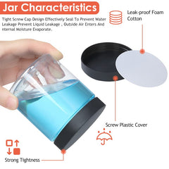 NOIRUC-CZ wide-mouth design makes filling slime, beads, or creams easy.