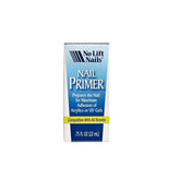 No Lift Nails Primer bottle closeup highlighting adhesion potential for acrylics.