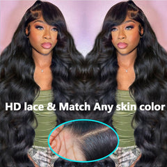 Nollipopco glueless 13x6 frontal wig with adjustable cap for secure wear.