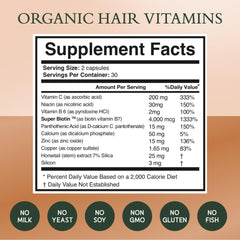NOOR HAIR pills close-up showing two capsules for simple daily regimen