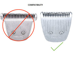 Norelco MultiGroom compatibility layout image highlights model range for versatile grooming applications